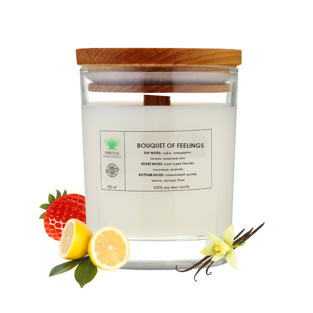 Аромасвічка Purity Bouquet of feelings 150 грам