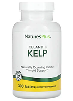 Nature's Plus Icelandic Kelp 300 Tabs (ламинария, йод)