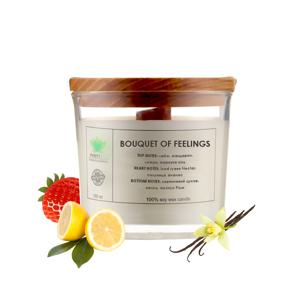 Аромасвічка Purity Bouquet of feelings 60 грам
