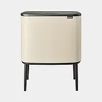 Бак для мусора Brabantia TOUCH BIN BO SOFT, объем 11л+23л, бежевый (201585)