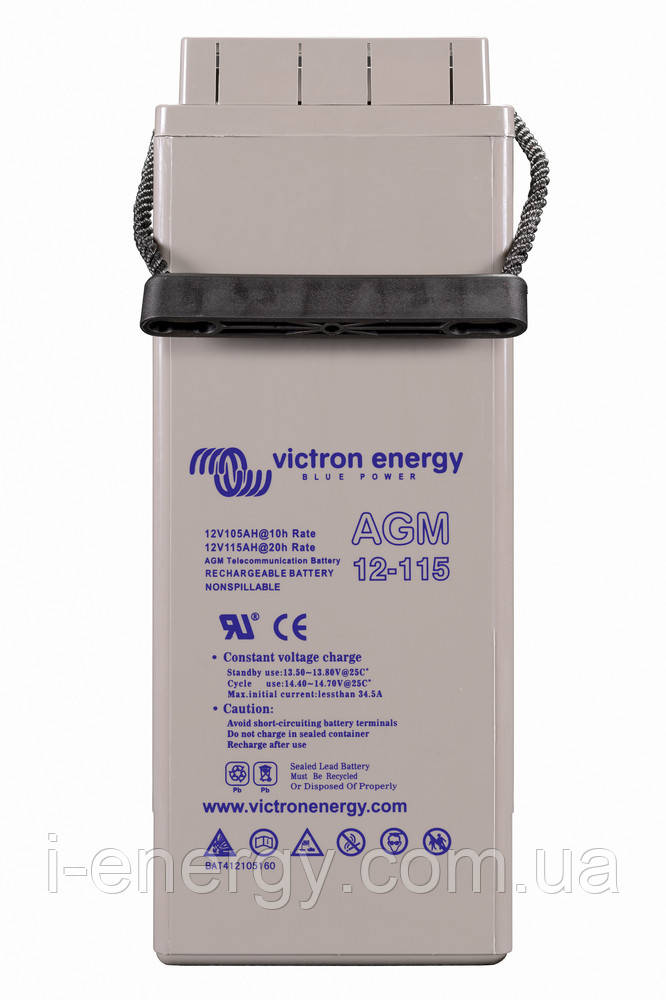 Акумулятор 12V/115Ah AGM Telecom Battery (M8) BAT412105164 Victron Energy фронт-термінальний 12В 115Аг