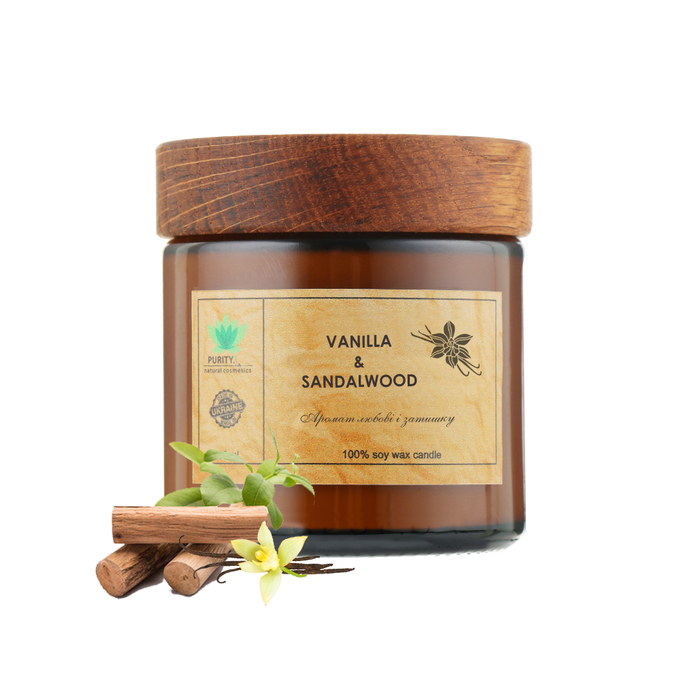 Аромасвічка Purity Vanilla&Sandalwood 100 грам