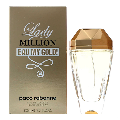 Paco Rabanne Lady Million Eau My Gold Туалетна вода 80 ml (Пакорабане Жіноча парфумерія Paco Rabanne Paco)