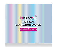 Набор для ламинирования и укладки бровей и ресниц Nikk Mole Perfect Lamination Step 1 и Step 2 в саше Step 3 в ампуле