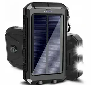 Power Bank Solar 20000 із сонячною панеллю (повер банк), фото 3