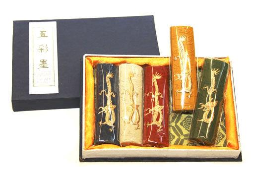 Туш китайська суха D. K. ART - CRAFT набір 5кол. 31р