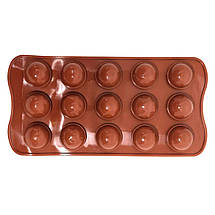 Силіконова форма для льодяників, кейк попсів та льоду MagicKitchen №790 Сфери 21х10.5х2.3 см, фото 2