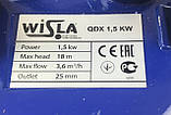 Дренажний насос Wisla QDX 1,5 KW, фото 5