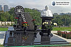 Одинарний пам'ятник з граніту чоловікові № 1133, фото 2