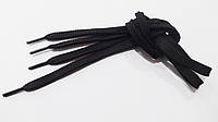 Шнурки плоские 60 см черные 8 мм