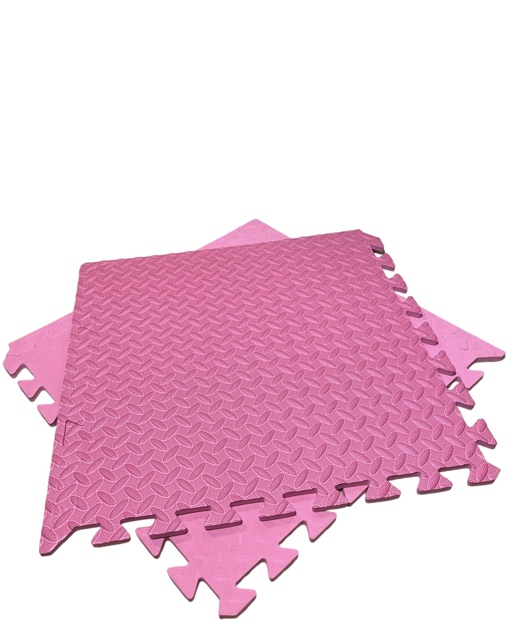 Покриття для дитячої кімнати 50 х 50 х 1 см, мат татамі ластівчин хвіст EVA,   мати для дітей, колір рожевий
