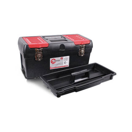 Скринька для інструментів з металевими замками INTERTOOL BX-1019, фото 2