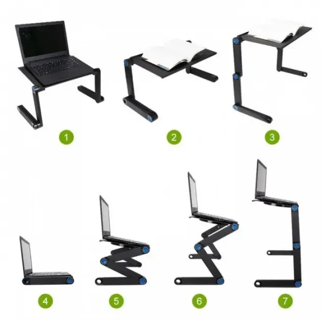 Столик трансформер для ноутбука Laptop Table T8 Top
