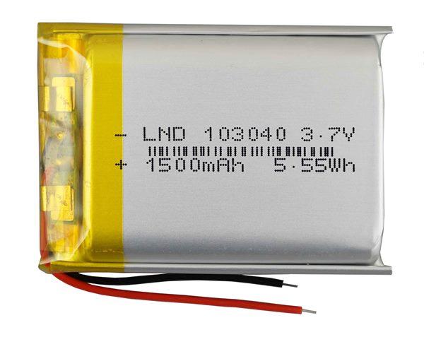 Акумулятор літієво-полімерний 1500mAh 3.7v 103040 Li-Pol для динаміків, колонок, навігаторів