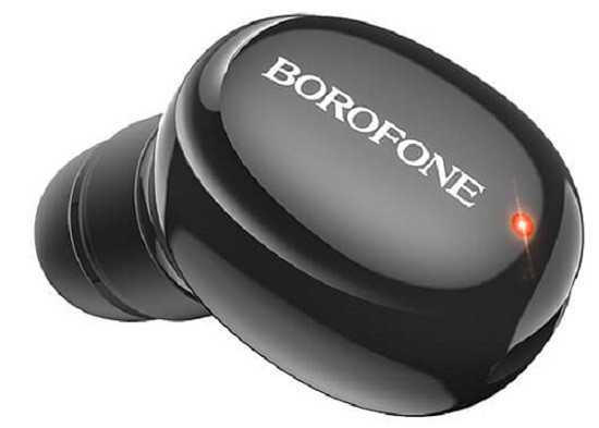 Bluetooth-гарнітура BOROFONE BC34 Mikey MINI BT5.0, чорна, фото 1