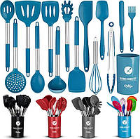 Набор кухонных принадлежностей, кухонная утварь из 14 предметов с подставкой, Набор кухонных инструментов