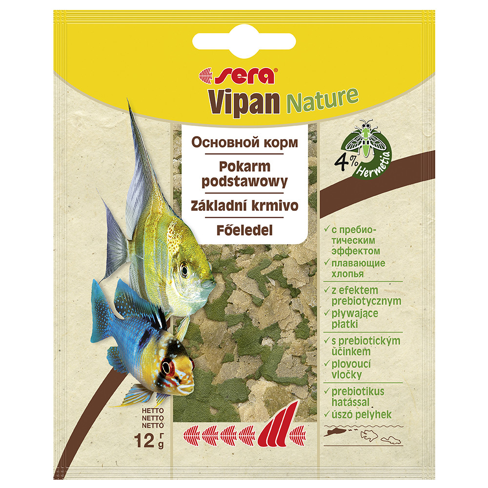 Корм Sera Vipan Nature (Сера Віпан) для акваріумних риб усіх видів 12 г
