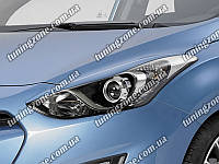 Реснички неокрашенные для Hyundai I30 из ABS пластика, под покраску