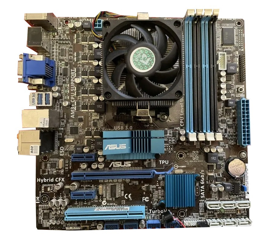 ДУЖЕ ПОТУЖНИЙ 8 ЯДЕРНИЙ КОМПЛЕКТ AMD на DDR3 — ПРОЦЕСОР sAM3+ FX-8350 ( 8 ЯДЕР по 4,0 -4,2 GHZ) + Плата