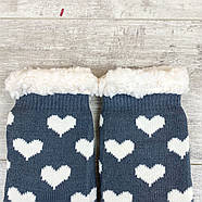 Жіночі домашні хутряні шкарпетки і з гальмами Корона, фото 2