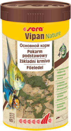 Sera Vipan Nature (Сера Випан) корм для аквариумных рыб всех видов 250 мл (60г) - фото 1 - id-p1693155796