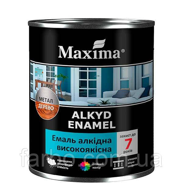Емаль алкідна високоякісна Maxima біла матова 2.3кг