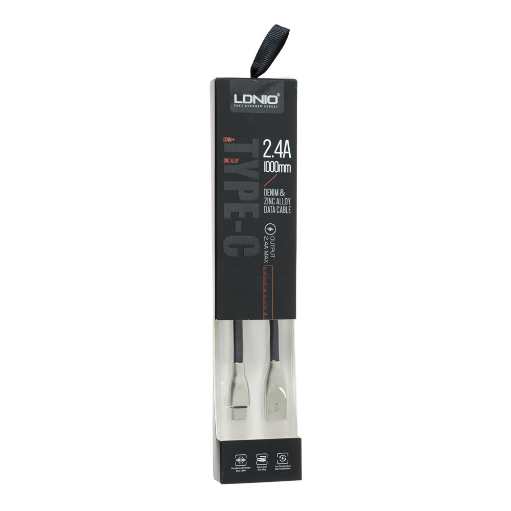 USB Кабель Ldnio LS29C 2.4A Type-C,  Type-C