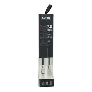 USB Кабель Ldnio LS29C 2.4A Type-C,  Type-C