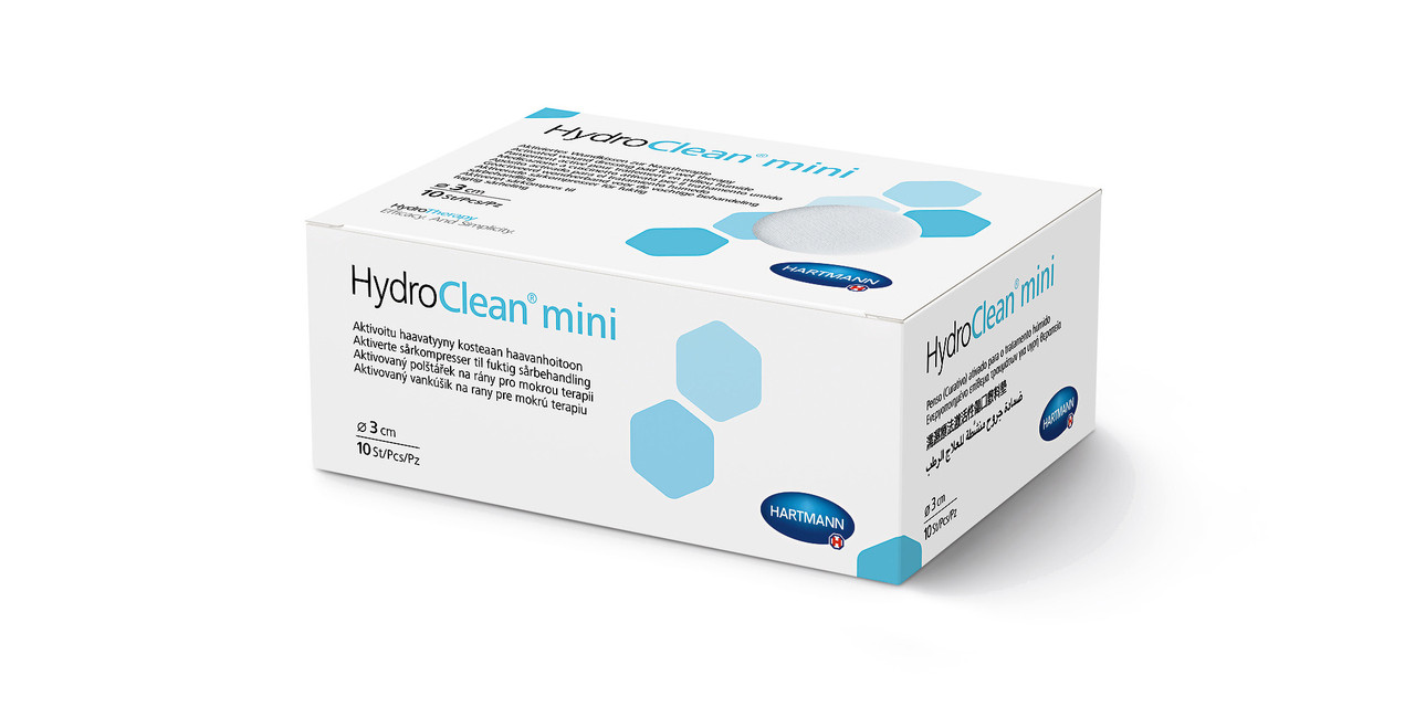Активована пов'язка для вологої терапії Hartmann HydroClean Ø 3 см 1шт, фото 1