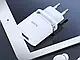 Зарядний пристрій 220В 2,4А 12Вт 5В USBx1 з кабелем USB - Lightning Hoco N1 Ardent 120шт 8135, фото 8