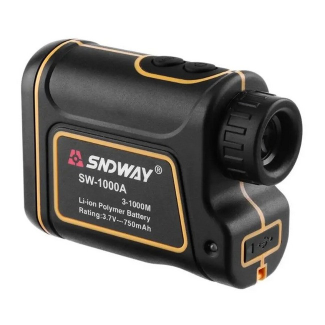 Лазерний далекомір ПРО, вимірювач швидкості SNDWAY SW-1000A 1000 м, фото 1