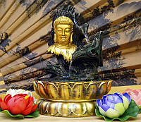 Фонтан - Водопад декоративный интерьерный "Будда"