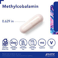 Метилкобаламін 1000 мкг, Methylcobalamin, Pure Encapsulations, 180 капсул BX681, фото 4