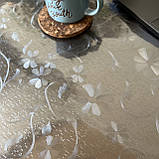 Клейонка Силікон 0.8 мм ширина 60 см М'яке Скло без основи на метраж, фото 2