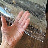 Клейонка Силікон 0.8 мм ширина 60 см М'яке Скло без основи на метраж, фото 3