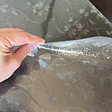 Клейонка Силікон 0.8 мм ширина 60 см М'яке Скло без основи на метраж, фото 4