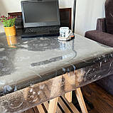 Клейонка Силікон 0.8 мм ширина 60 см М'яке Скло без основи на метраж, фото 5