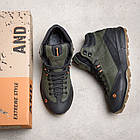 Чоловічі зимові шкіряні черевики MERRELL Green, фото 6