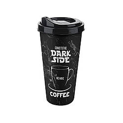 Стакан для кави з кришкою (9,5*17 см) 0,65 л. АР-9220, TITIZ Plastik, Туреччина