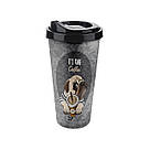 Стакан для кави з кришкою (9,5*17 см) 0,65 л. АР-9220, TITIZ Plastik, Туреччина, фото 5