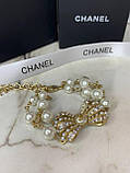 Брендовий браслет із перлами, прикрашений логотипом, ЛЮКС-якістю!, фото 5