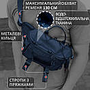 Велика чоловіча чорна сумка бананка бананка TOR M15 поясна нагрудна тактична, фото 4