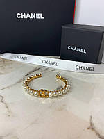 Брендовий браслет із перлами та логотипом, ЛЮКС якість!