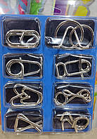 Набір металевих головоломок, 8 штук ХІТ Super IQ Головоломки металеві 8 штук