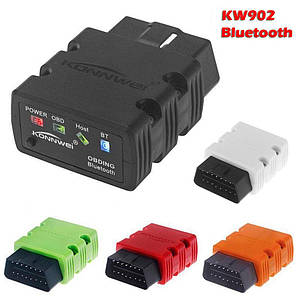 Сканер-адаптер KONNWEI KW902 для діагностики автомобіля OBDII Bluetooth 5.0! Автосканер (НОВА 2023 року)