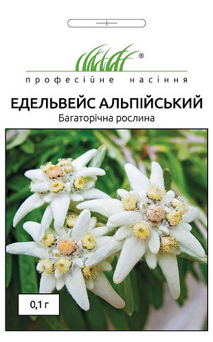 Купить Эдельвейс альпийский 0,1 г белый, цена 20.50 ₴ — Prom.ua (ID ...