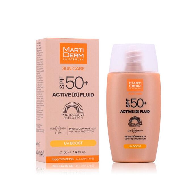 Солнцезащитный крем Sun Care SPF 50 Active [D] Fluid Martiderm 50 мл - фото 1 - id-p1693194829