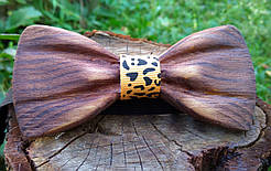 Дерев'яна краватка метелик 3D Leo ручної роботи, серія Зиррикот
