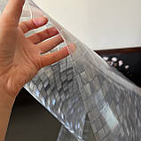 Клейонка Силікон 0.8 мм ширина 60 см М'яке Скло без основи на метраж, фото 6