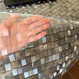 Клейонка Силікон 0.8 мм ширина 60 см М'яке Скло без основи на метраж, фото 2